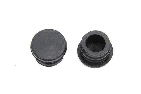 MCM ChiZeled Handlebar Plugs Black Plastic - 25-0204