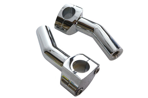MCM 1 inch Pullback Riser Set Chrome - 25-0215