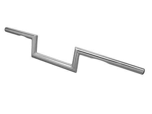 MCM 4 inch Z Handlebar with Indents Chrome - 25-0418