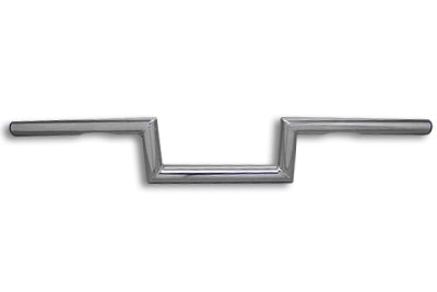 MCM 4 inch Z Handlebar with Indents Chrome - 25-0418
