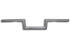 MCM 4 inch Z Handlebar with Indents Chrome - 25-0418