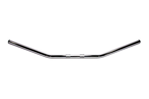 MCM Chrome Drag Handlebar with Indents - 25-0425