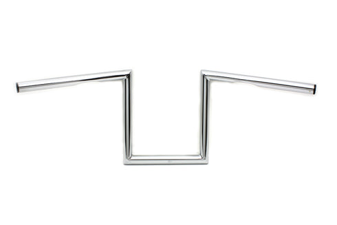 MCM 10 inch Z Handlebar with Indents Chrome - 25-0428