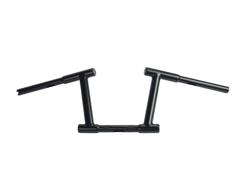 MCM 8 inch Z-Bar Racing Handlebar with Indents Black - 25-0568