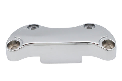 MCM Chrome Smooth Handlebar Clamp Cover with Skirt - 25-0592