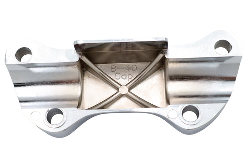 MCM Chrome Smooth Handlebar Clamp Cover with Skirt - 25-0592