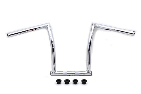 MCM 17 inch Chrome ChiZeled Z-Bar Handlebar with Indents - 25-0635