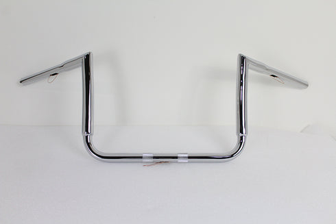 MCM 12 inch Chrome ChiZeled Z-Bar Handlebar without Indents - 25-0636