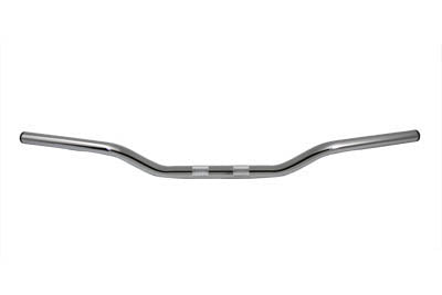 MCM Chrome 2 inch Drag Handlebar with Indents - 25-0666