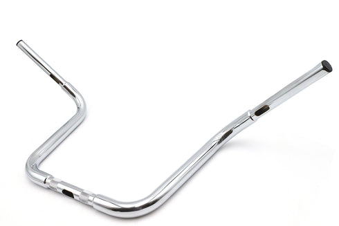 MCM 12-1/2 inch Buffalo Ape Hanger Handlebar with Indents Chrome - 25-0682