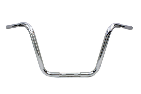MCM 14 inch Buffalo Ape Hanger Handlebar with Indents Chrome - 25-0715