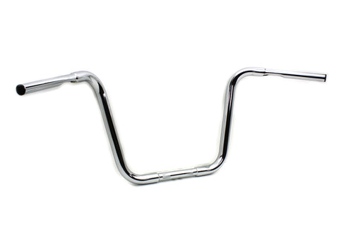 MCM 14 inch Buffalo Ape Hanger Handlebar with Indents Chrome - 25-0715