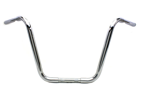 MCM 16 inch Buffalo Ape Hanger Handlebar with Indents Chrome - 25-0716
