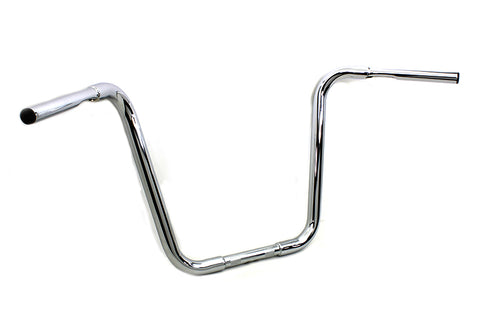 MCM 16 inch Buffalo Ape Hanger Handlebar with Indents Chrome - 25-0716