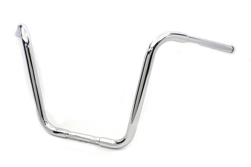 MCM 16 inch Buffalo Ape Hanger Handlebar with Indents Chrome - 25-0716
