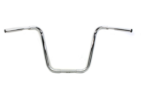MCM 16 inch Buffalo Ape Hanger Handlebar with Indents Chrome - 25-0716