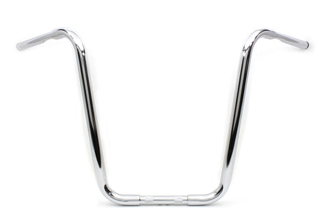 MCM 20 inch Buffalo Ape Hanger Handlebar with Indents Chrome - 25-0717