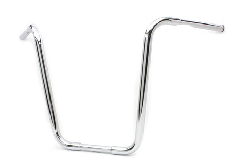 MCM 20 inch Buffalo Ape Hanger Handlebar with Indents Chrome - 25-0717