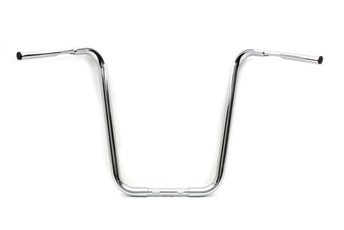 MCM 20 inch Buffalo Ape Hanger Handlebar with Indents Chrome - 25-0717