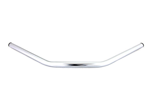 MCM Flat Drag Handlebar without Indents Chrome - 25-0722