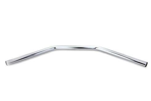 MCM Flat Drag Handlebar without Indents Chrome - 25-0722