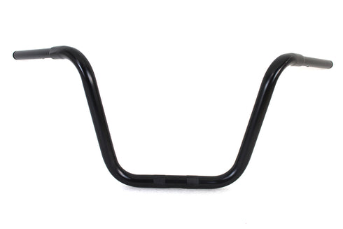 MCM 12-1/2 inch Rhino Ape Hanger Handlebar with Indents Black - 25-0739