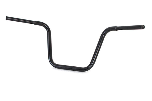 MCM 12-1/2 inch Rhino Ape Hanger Handlebar with Indents Black - 25-0739