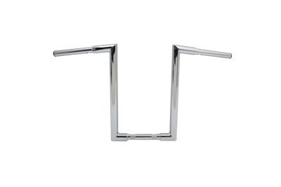 MCM 14 inch Fatty 'Z' Bar Handlebar without Indents Chrome - 25-0754