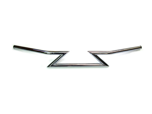 MCM Chrome 4 inch Z Handlebars without Indents - 25-0861