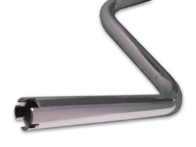 MCM 9-1/4 inch Replica Handlebars Chrome - 25-0876