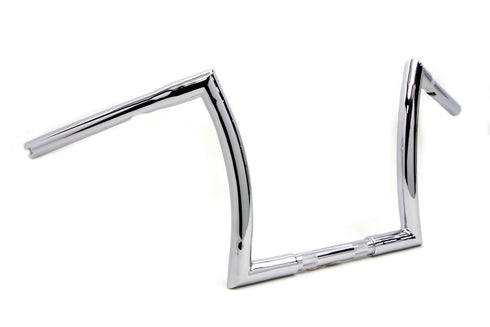 MCM 12 inch Z Handlebar with Indents Chrome - 25-1144