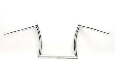 MCM 12 inch Z Handlebar with Indents Chrome - 25-1144