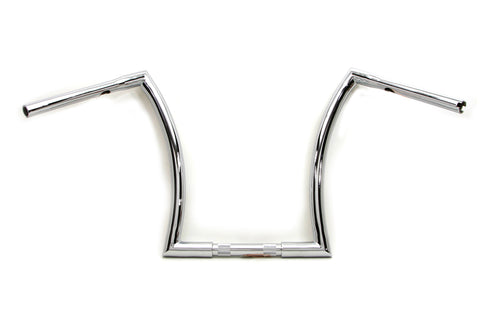 MCM 16 inch Z Handlebar with Indents Chrome - 25-1146
