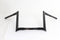 MCM 14 inch Black Z-Bar Handlebar with Indents - 25-1207