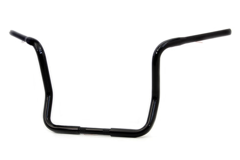 MCM 14 inch Dresser Ape Hanger Handlebar with Indents Black - 25-1276
