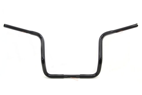 MCM 14 inch Dresser Ape Hanger Handlebar with Indents Black - 25-1276