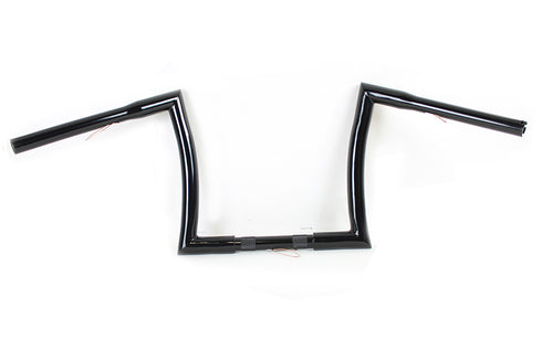 MCM 12 inch Z Handlebar without Indents Black - 25-1287