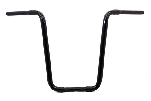 MCM Narrow Body Ape Hanger Handlebar with Indents Black - 25-1292