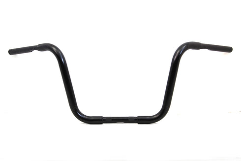 MCM 12 inch Buffalo Ape Hanger Handlebar with Indents Black - 25-1293