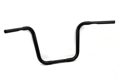MCM 12-1/2 inch Buffalo Ape Hanger Handlebar with Indents Black - 25-1294
