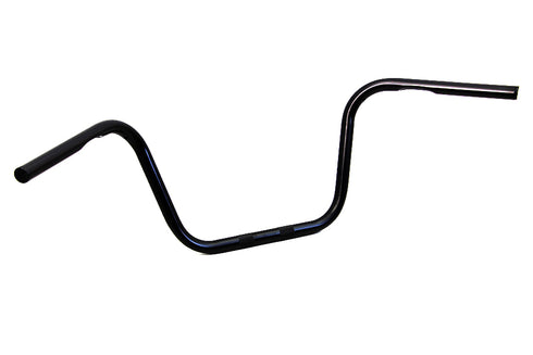 MCM 10 inch Black Ape Hanger Handlebar with Indents - 25-1303