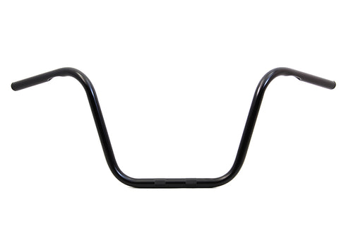 MCM 12 inch Ape Hanger Handlebars with Indents Black - 25-1304