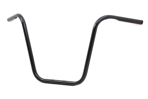 MCM 16 inch Ape Hanger Handlebar with Indents Gloss Black - 25-1306