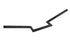 MCM 4 inch Z Handlebar without Indents Black - 25-1309