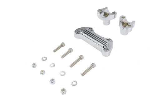 V-Twin 1-1/8 inch Post Riser Kit Chrome - 25-2132
