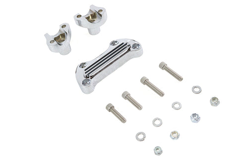 V-Twin 1-1/8 inch Post Riser Kit Chrome - 25-2132