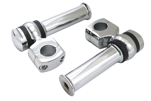 MCM 4-1/4 inch Offset Dog Bone Riser Set Chrome - 25-2141
