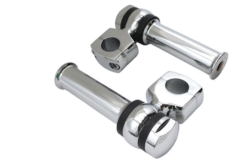 MCM 4-1/4 inch Offset Dog Bone Riser Set Chrome - 25-2141