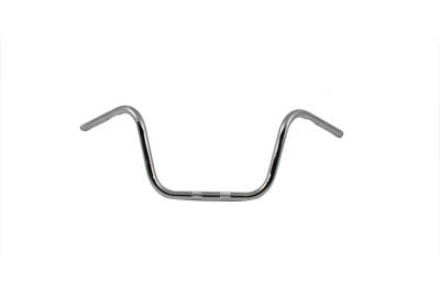 MCM 10 inch Chrome Ape Hanger Handlebar with Indents - 25-2146