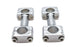 Paughco 3 inch Dog Bone Riser Set Chrome - 25-2158